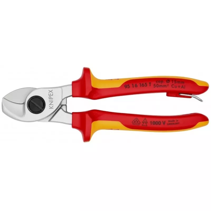 Knipex 95 16 165 T zaciskarka do kabli Narzędzie do zaciskania Czarny, Żółty
