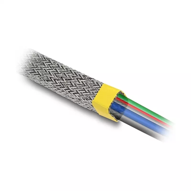 Osłona kablowa DeLOCK 20938 szara miedź poliester 1 cm 10000 mm