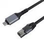 Przewód Interneto CAT6 UTP, USB Type-C - RJ45, 7,5 m