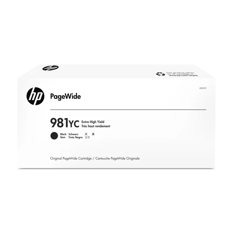 Wkład atramentowy HP 981YC Extra High Yield czarny do PageWide – 21 000 stron (oryginalny)