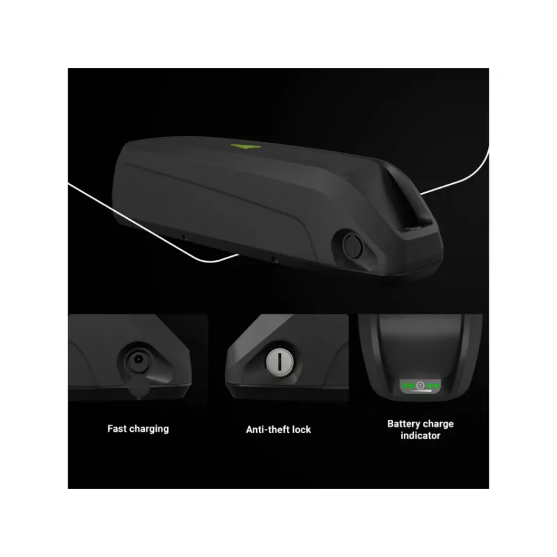 bateria Green Cell EBIKEGCF03 48V 14500mAh Lithium-Ion Czarny