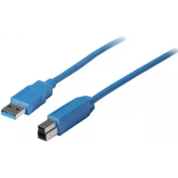 Kabel USB ShiverPeaks 5m USB 3.2 Gen 1 USB A na USB B niebieski