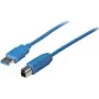 Kabel USB ShiverPeaks 5m USB 3.2 Gen 1 USB A na USB B niebieski
