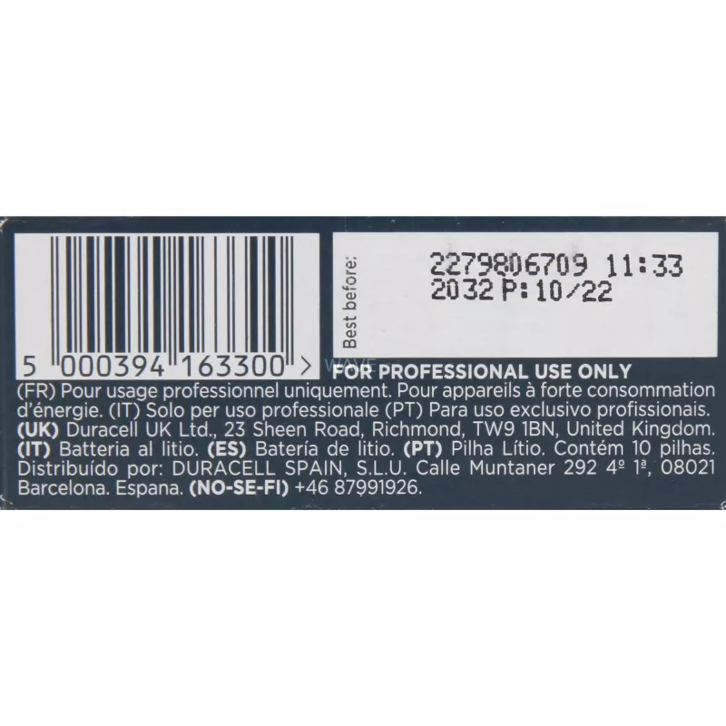 Bateria litowa Duracell CR2 3V (model 163300) do aparatów i elektroniki