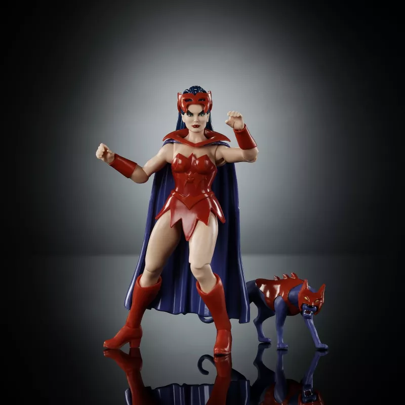 Figurka akcji MATTEL MotU Origins Catra 5,5 cala - kolekcjonerska figurka z przegubami