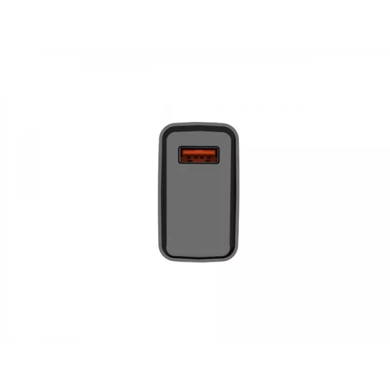 NATEC AC szybkie ładowanie przewodowa ładowarka wewnętrzna Ribera — 18W (5–15V, do 3A), 1× USB-A, czarna
