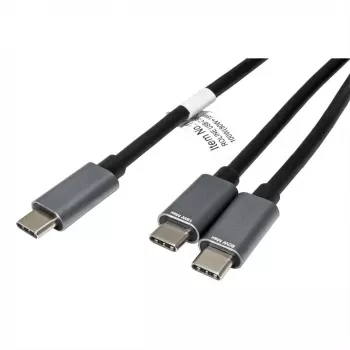 ROLINE - Kabel USB - 24-pin USB-C (M) na 24-pin USB-C (M) - USB 2.0 - 1,85 m - zasilanie USB (100 W) - Czarny (11.02.8308)