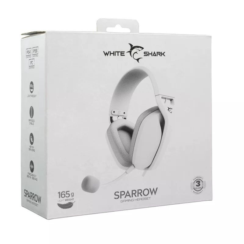 Słuchawki White Shark GH-2443 Sparrow biały