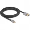 Delock - Kabel DisplayPort - Mini DisplayPort (M) do DisplayPort (M) - DisplayPort 1.4 - 3,0 m - Obsługa 8K 60 Hz - Czarny, Szary (81093)