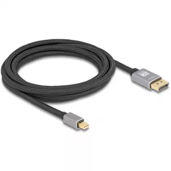 Delock - Kabel DisplayPort - Mini DisplayPort (M) do DisplayPort (M) - DisplayPort 1.4 - 3,0 m - Obsługa 8K 60 Hz - Czarny, Szary (81093)