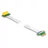 Karta rozszerzeń DeLOCK PCI Express x1 męski na x1 slot 90° kątowa z kablem FPC 30 cm