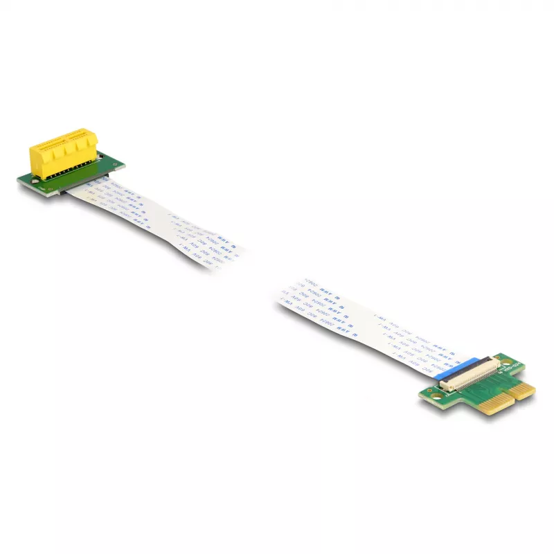 Karta rozszerzeń DeLOCK PCI Express x1 męski na x1 slot 90° kątowa z kablem FPC 30 cm