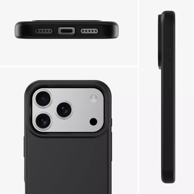 Etui brzegowe 4smarts Cupertino iPhone 17 Pro czarne 16 cm