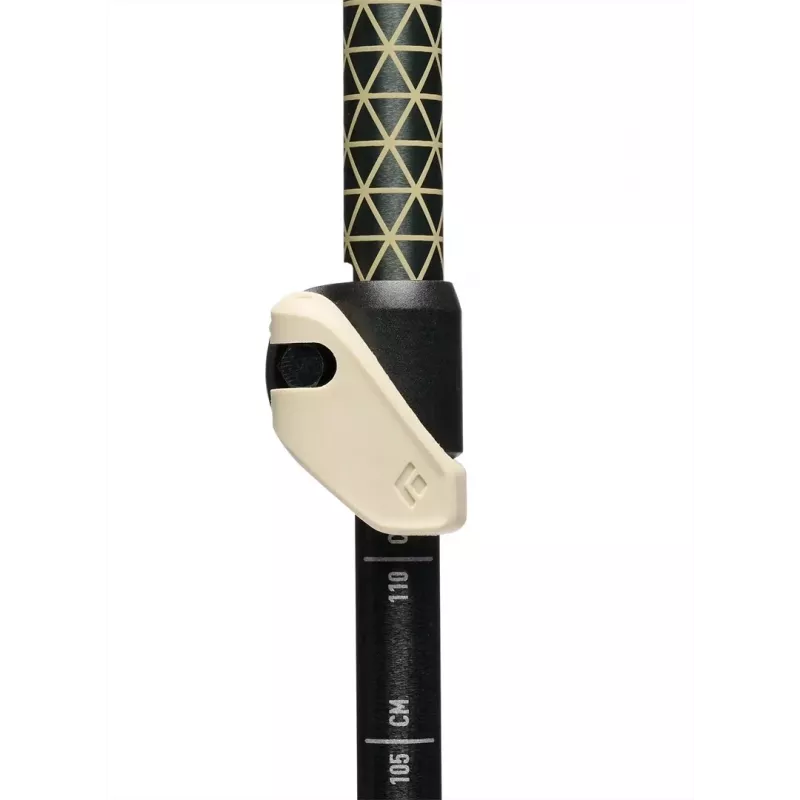 Kijki trekkingowe Czarny Diamond Trail Cork, regulowane 100–140 cm, aluminium, uchwyt korkowy/EVA, 3-segmentowe, zielony/beżowy
