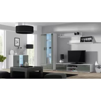 Cama zestaw of two shelves 125cm SOHO biały matowy