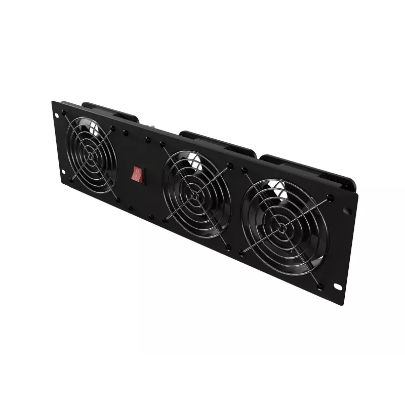 Panel wentylacyjny LANBERG AK-1506-B 19 cali z 3 wentylatorami 230V czarny