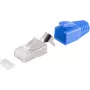 Złącze przewodu RJ-45 ShiverPeaks 72067-10B niebiesko-białe