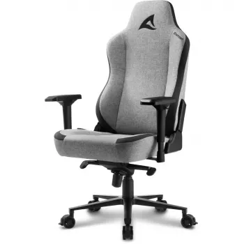 Fotel gamingowy Sharkoon SKILLER SGS40 tkanina wyściełane siedzisko oparcie szary