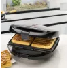 Clatronic ST/WA 3670 opiekacz do kanapek 800 W Czarny, stal nierdzewna
