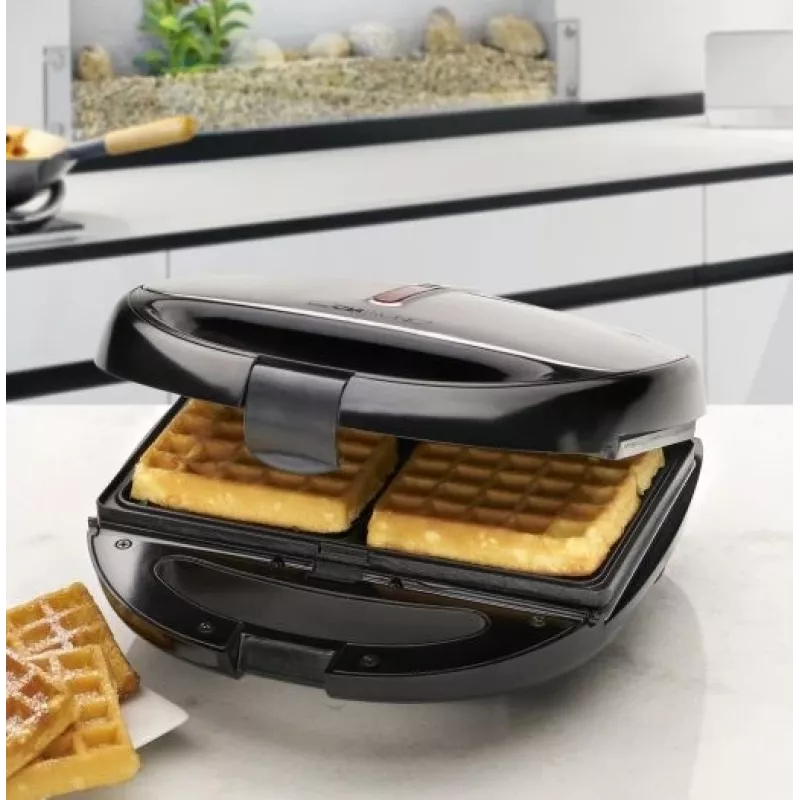 Clatronic ST/WA 3670 opiekacz do kanapek 800 W Czarny, stal nierdzewna
