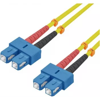 Kabel krosowy światłowodowy helos 216668 9/125µm OS2 SC-SC Duplex 15m