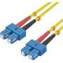 Kabel krosowy światłowodowy helos 216668 9/125µm OS2 SC-SC Duplex 15m