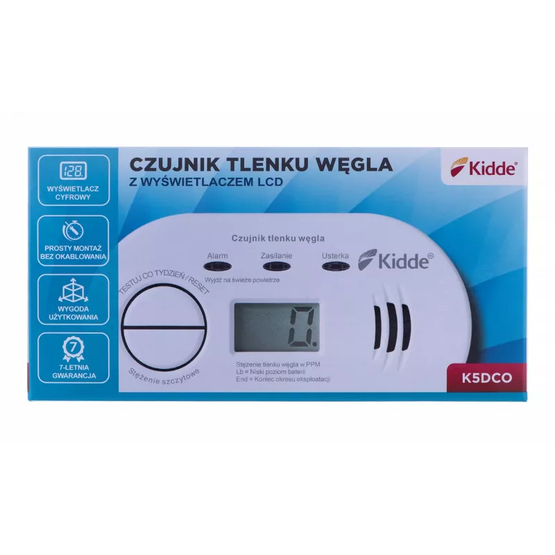 K5DCO KIDDE CZUJNIK CZADU I TLENKU WĘGLA