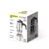Moka pot Maestro MR-1660-9, stovetop coffee maker for 6 cups, Czarny