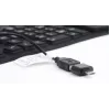 Klawiatura silikonowa USB+PS/2 czarna