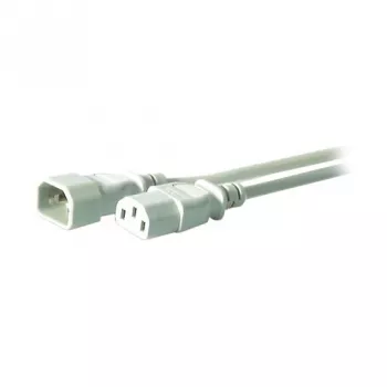 EFB-Elektronik Przedłużacz zasilający IEC C14 180° - C13 180°, Szary, 3,0 m, 3 x 1,00 mm² Producent: EFB Elektronik (EK507.3)