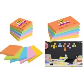 Post-it Super Sticky Notes Boost Collection karteczki samoprzylepne ekstramocne wielokolorowe 5 bloczków (7100258933)