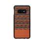 Etui na smartfon man and wood dla Galaxy S10e — brązowa krata z czarnym wykończeniem