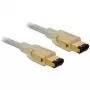 Kabel FireWire A/A DeLOCK 1,0 m szary