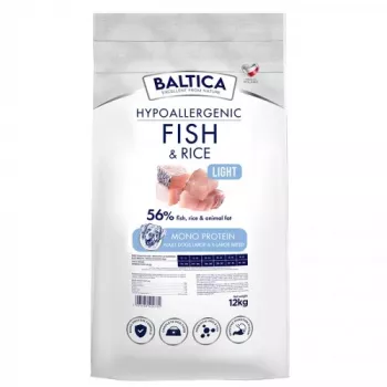 BALTICA Nutraceutic Hypoalergiczna Light L/XL Ryba z ryżem - sucha karma dla psów - 12kg