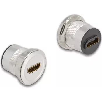 DeLOCK 88191 Gniazdo 2 x HDMI Czarny Srebrny