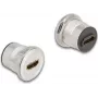 DeLOCK 88191 Gniazdo 2 x HDMI Czarny Srebrny