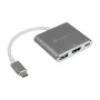 SilverStone SST-EP08C - Adapter USB 3.1 Type-C na HDMI/USB Type C/USB Type A - Srebrny