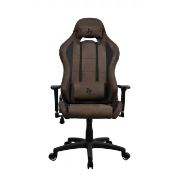 Fotel gamingowy Arozzi Torretta SuperSoft — ergonomiczny brązowy, konstrukcja zapewniająca wsparcie