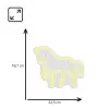 Neon LED MANTA SNL103WH — motyw konia, biały