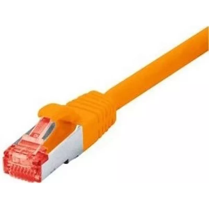 Tecline exertis Connect - Kabel krosowy - RJ-45 (M) do RJ-45 (M) - 25 m - SSTP - CAT 6 - bezhalogenowy - pomarańczowy (71525A)
