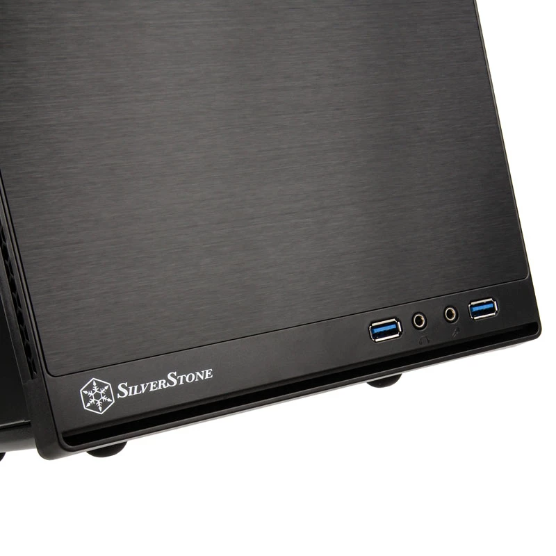 SilverStone SUGO 13 - Desktop - Mini-DTX - bez zasilacza (AT / PS/2) - Czarny - USB/Audio (SST-SG13B-Q)