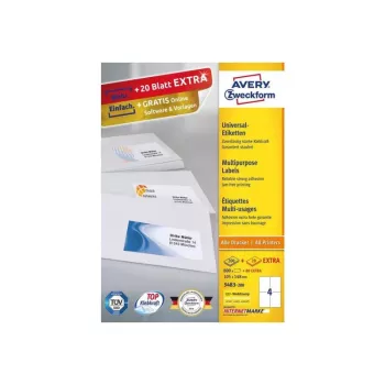 Etykieta samoprzylepna prostokątna Avery 3483