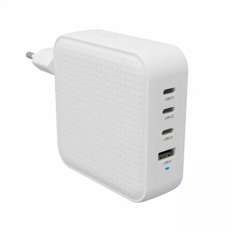 Hyper HyperJuice 100W USB-C GaN Travel Charger 3C+1A - Biały (HJ1002WHWWGL)