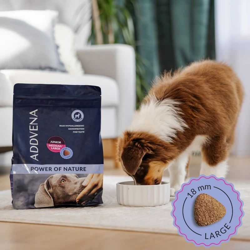 ADDVENA Power of Nature Junior Medium/Large Lamb - sucha karma dla psów - 2,5 kg