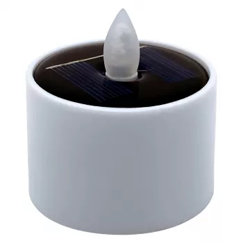 Słoneczna herbaciana świeczka LED RealPower STL-4, zestaw 4 szt., zasilane bateriami solarne świeczki LED