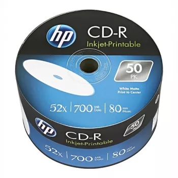 VERBATIM CD-R 52x 700MB dyski z możliwością nadruku — opakowanie 50 szt.