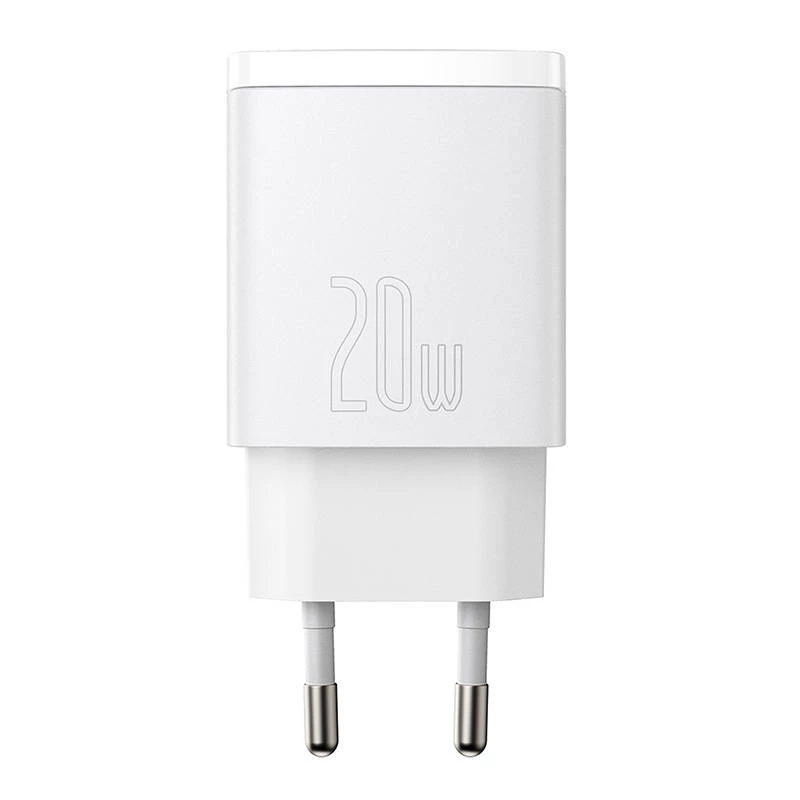 Ładowarka sieciowa Baseus Compact 1x USB-A + 1x USB-C 3A, kompaktowa ładowarka podróżna