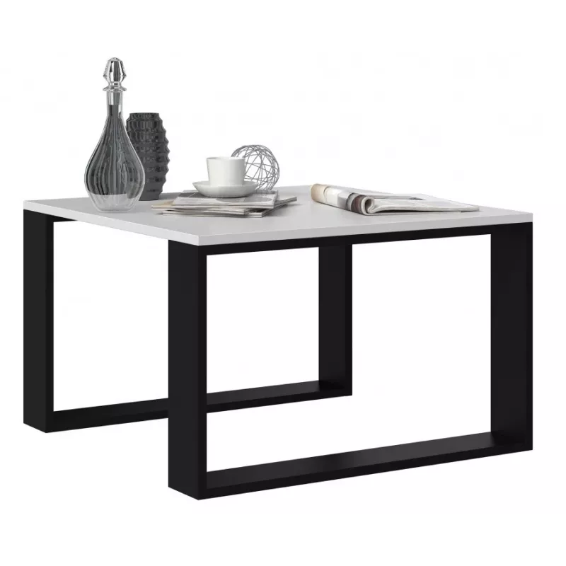 MODERN MINI table 67x67x40 cm Biały/Czarny
