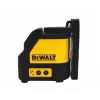 Poziomica liniowa DeWALT DW088CG — zielony laser, poziomy/pionowy, zasięg 30 m, gwint statywu 1/8 cala, bateria AA (1 w zestawie), 3× podparcie