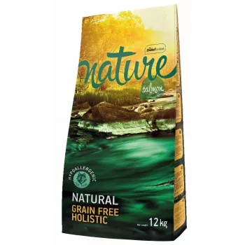 Sucha karma dla psów Nature Grain Free Holistic Salmon — przepis z łososiem, bez zbóż, 12 kg